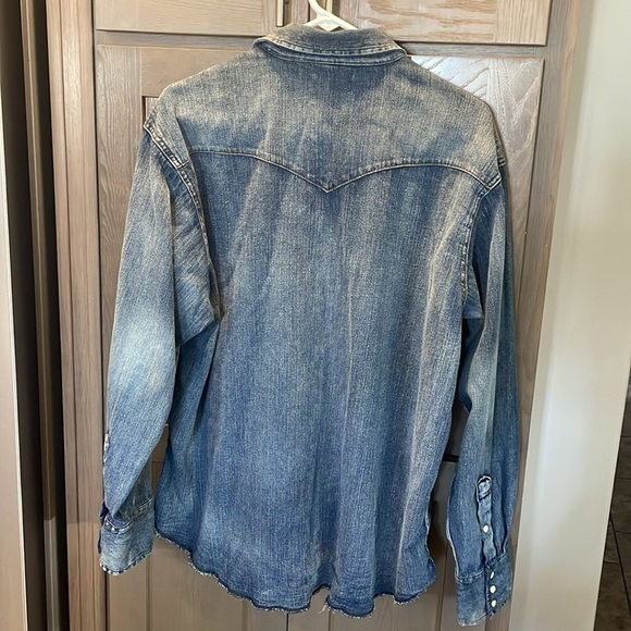 Vintage John Deere Wrangler Denim Shirt XL - Picture 4 of 8